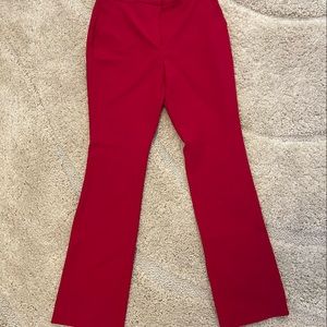 White House Black Market Red 'Slim' Trousers